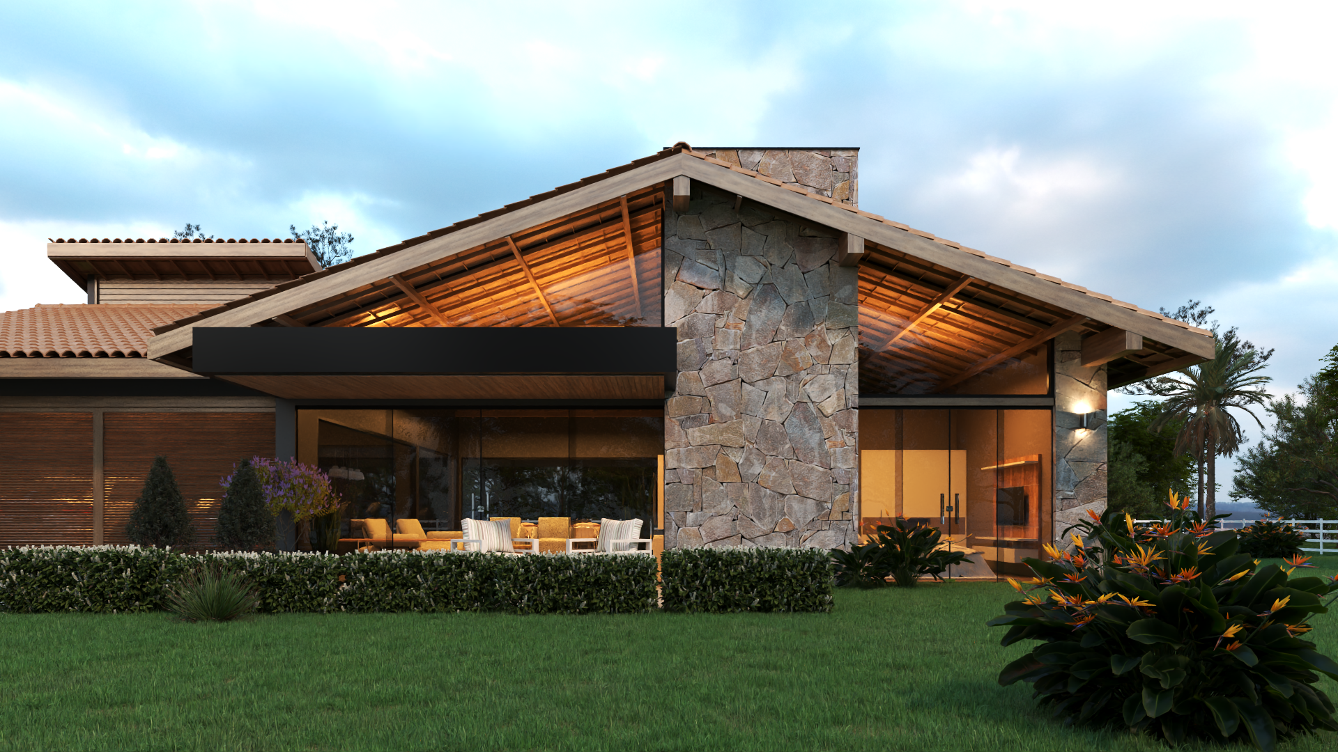 Fachada Casa de Campo P06 V02