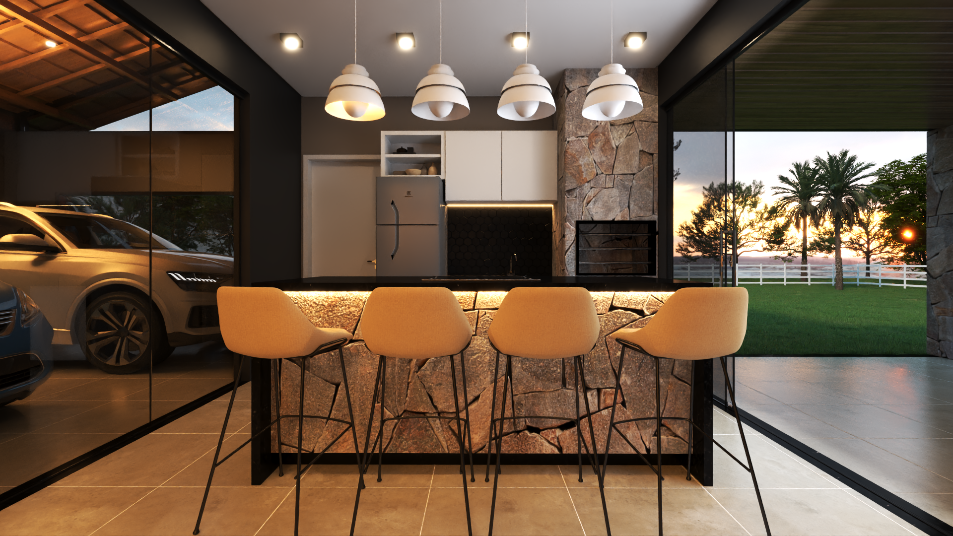 Fachada Casa de Campo P06 V02