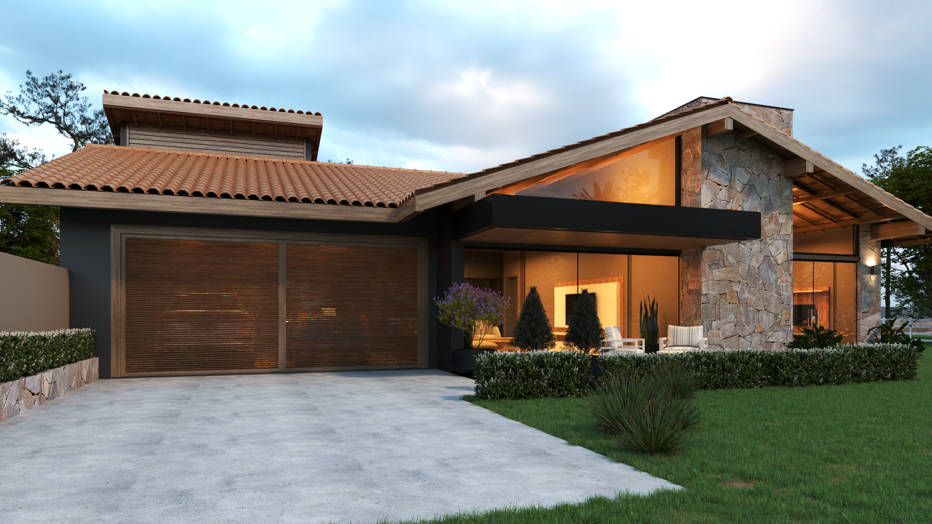 Fachada Casa de Campo P06 V02