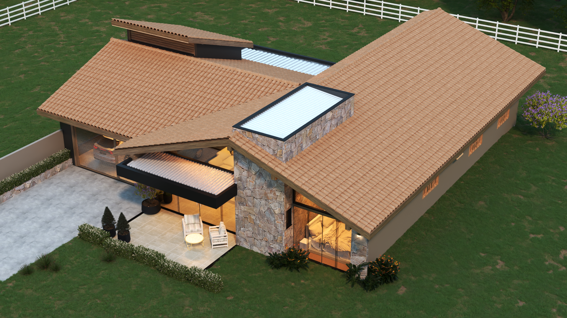 Fachada Casa de Campo P06 V02