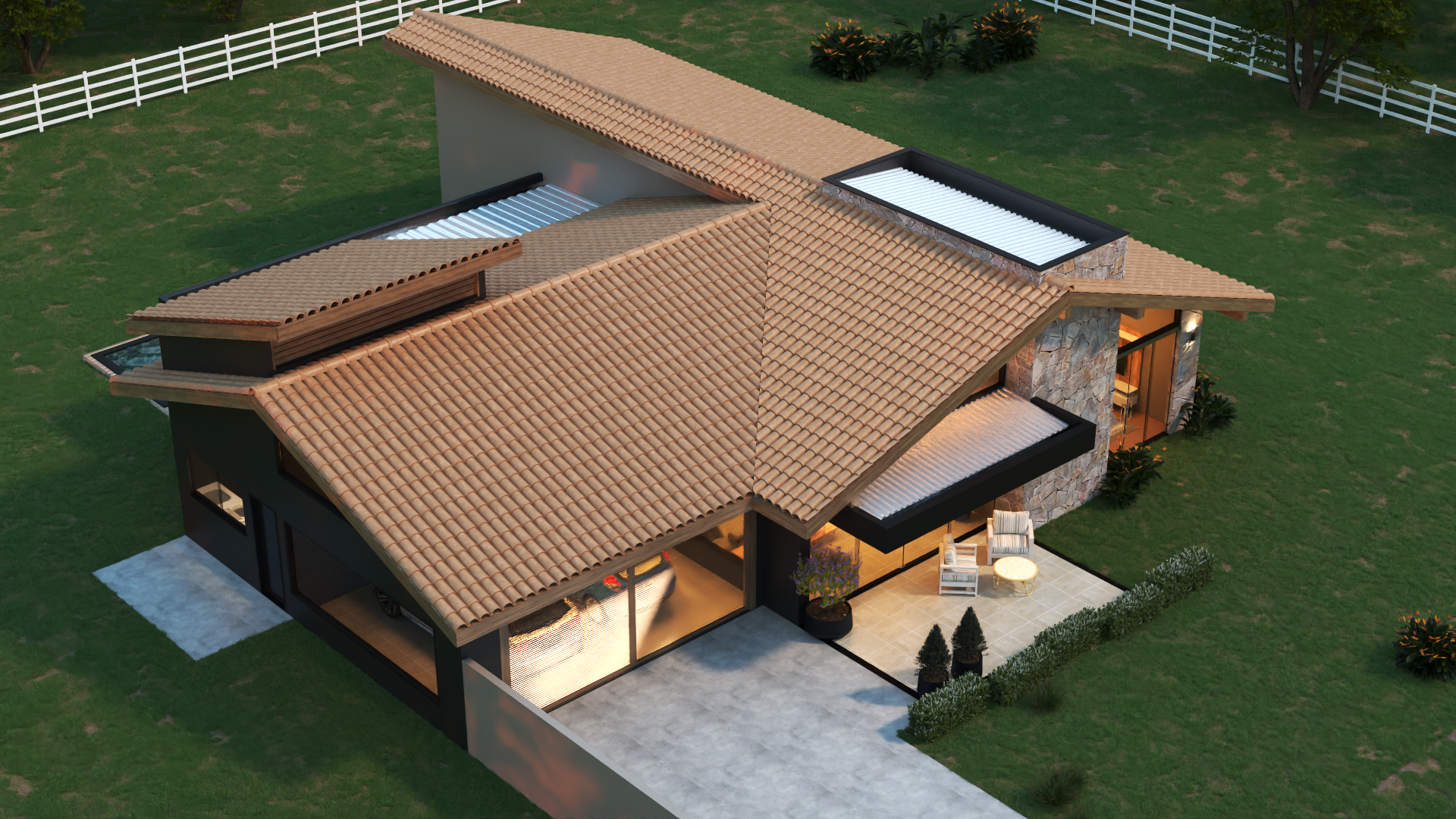 Fachada Casa de Campo P06 V02