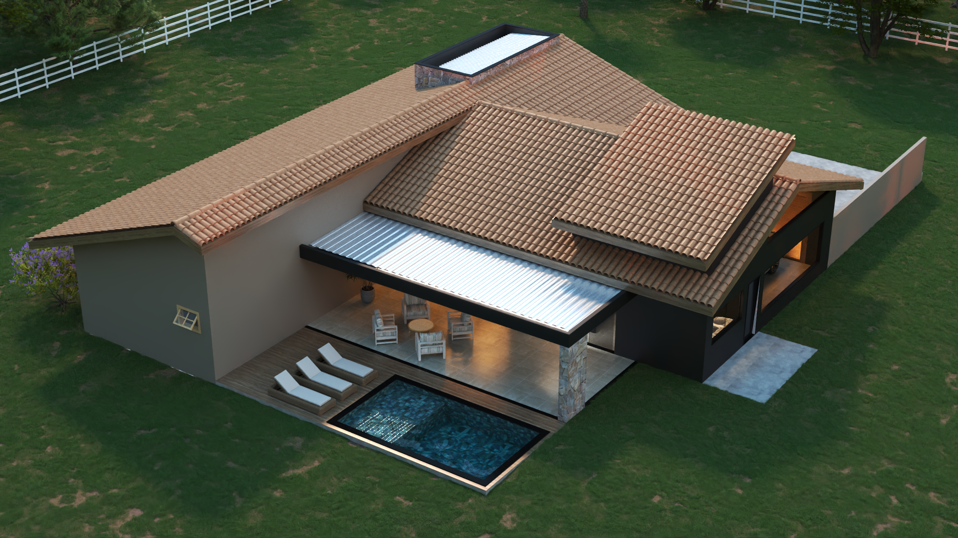 Fachada Casa de Campo P06 V02