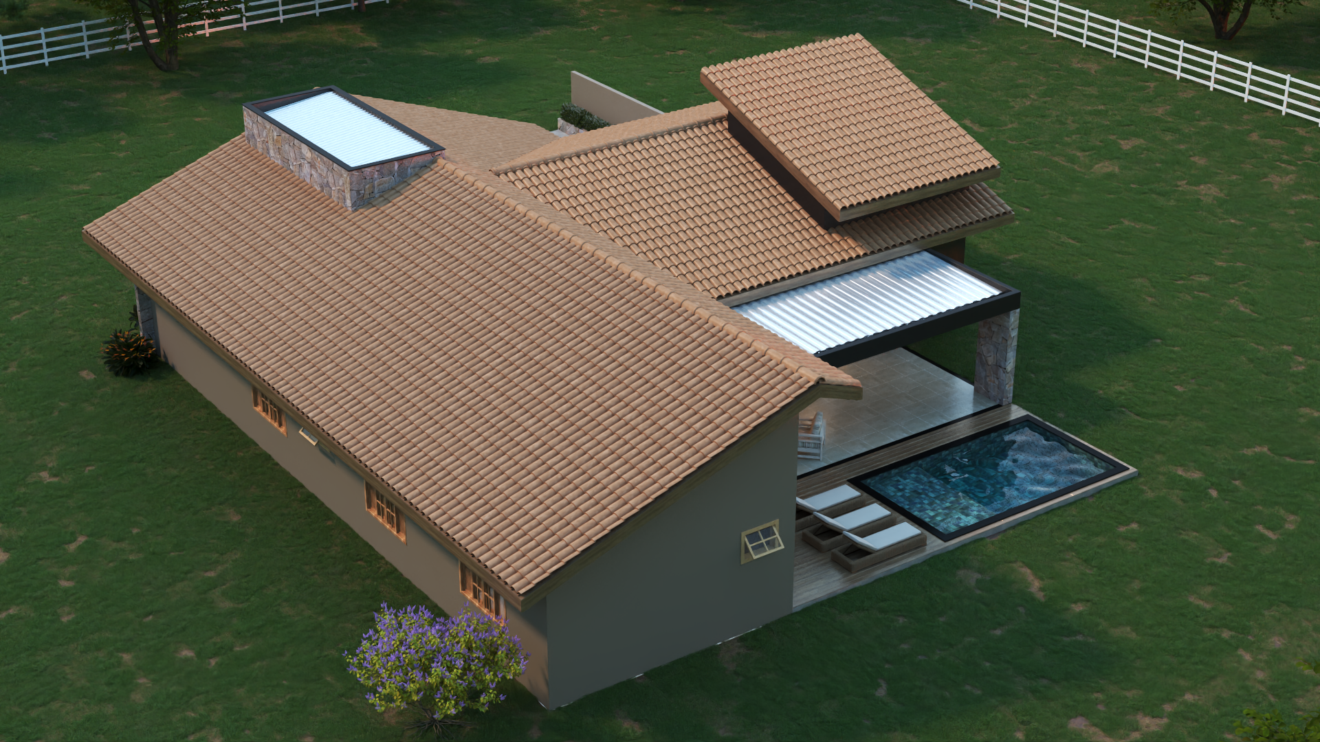 Fachada Casa de Campo P06 V02