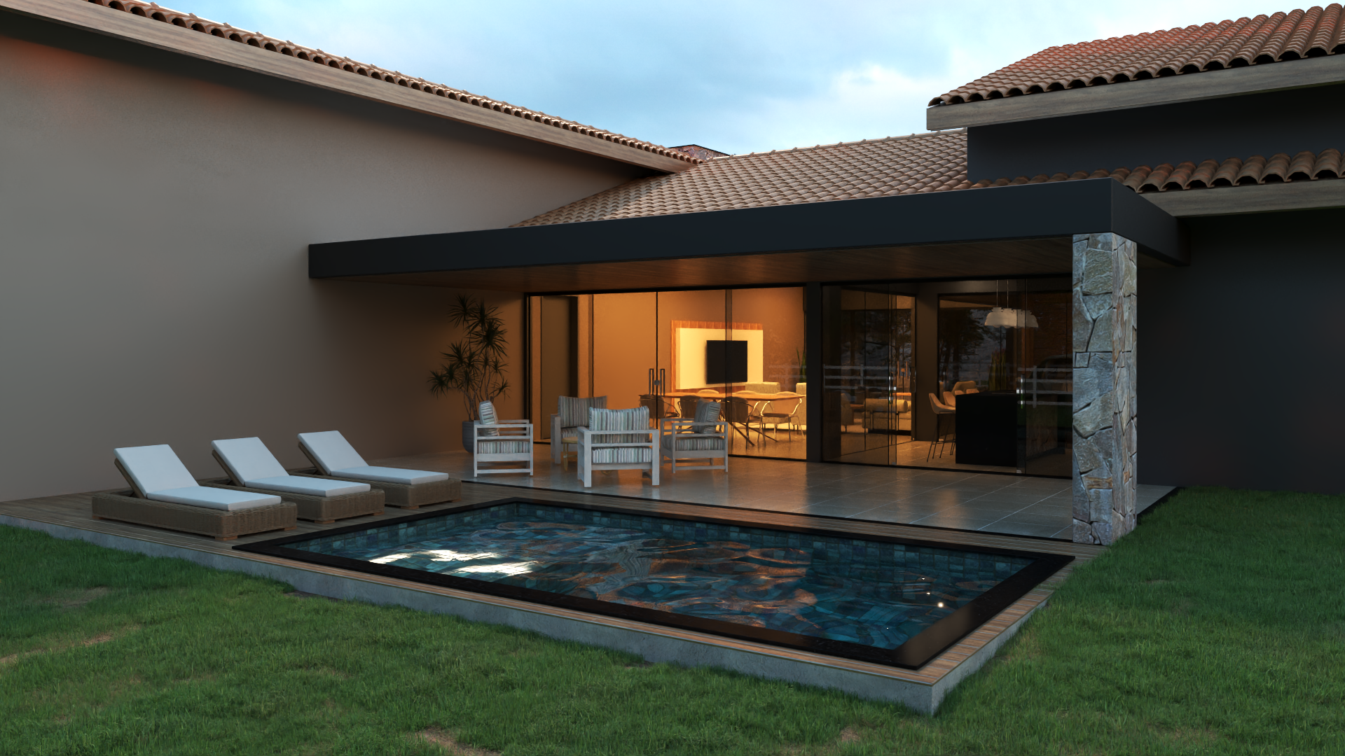 Fachada Casa de Campo P06 V02