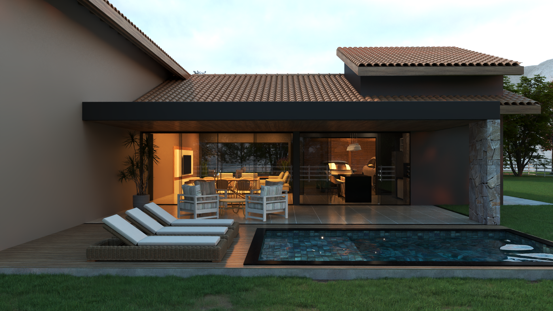 Fachada Casa de Campo P06 V02