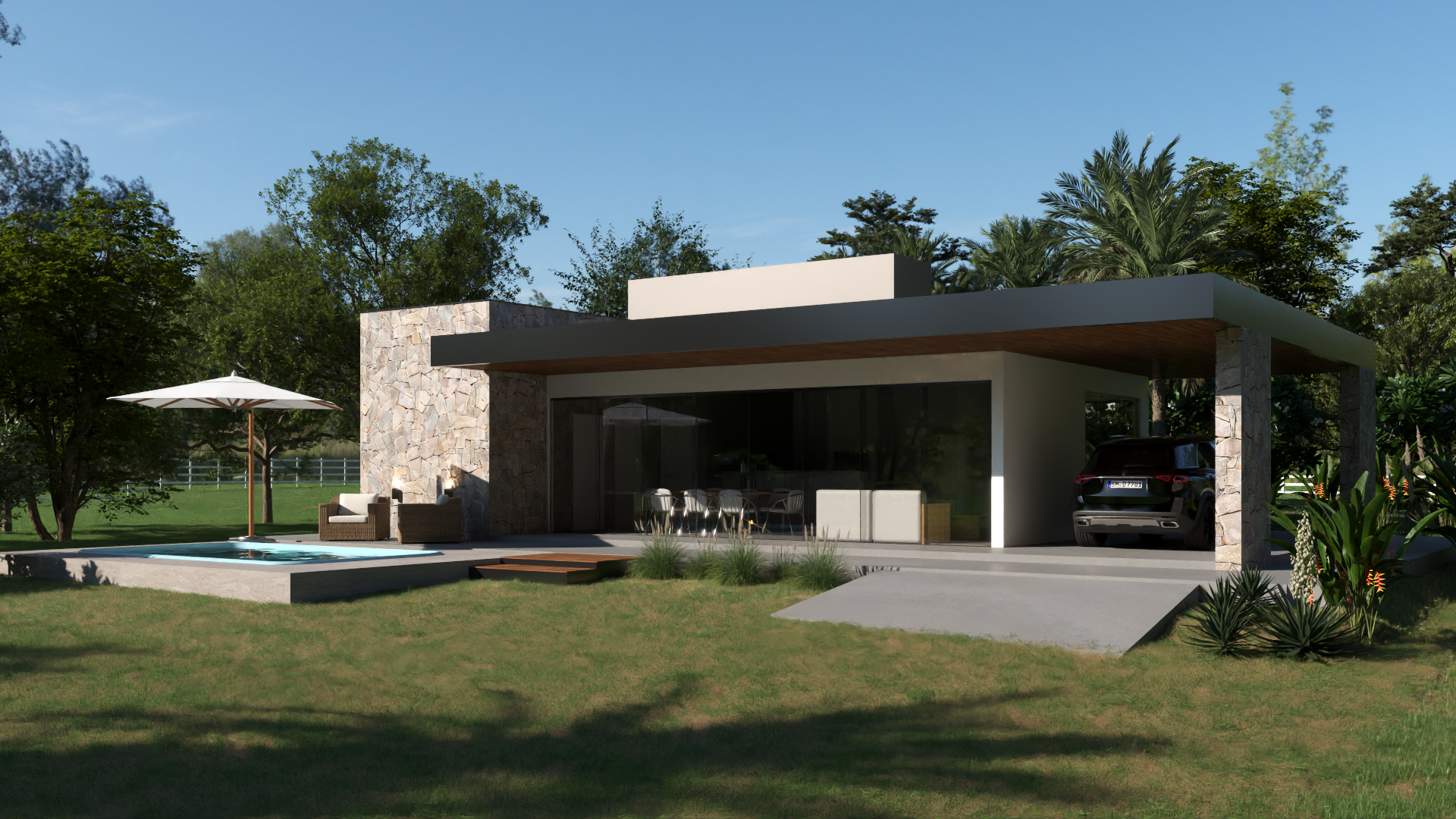 Fachada casa de campo P20