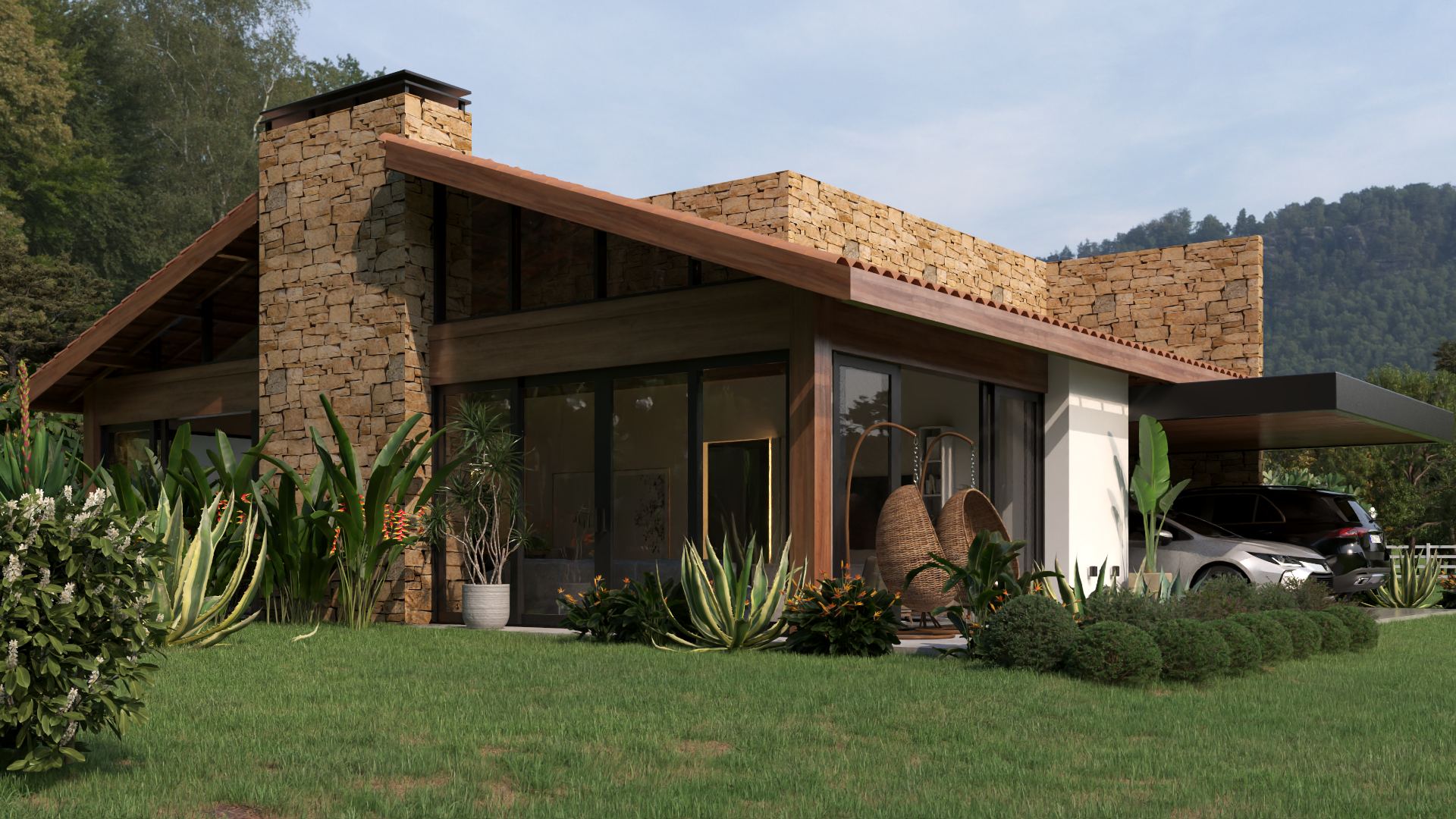 Fachada Casa de campo p21