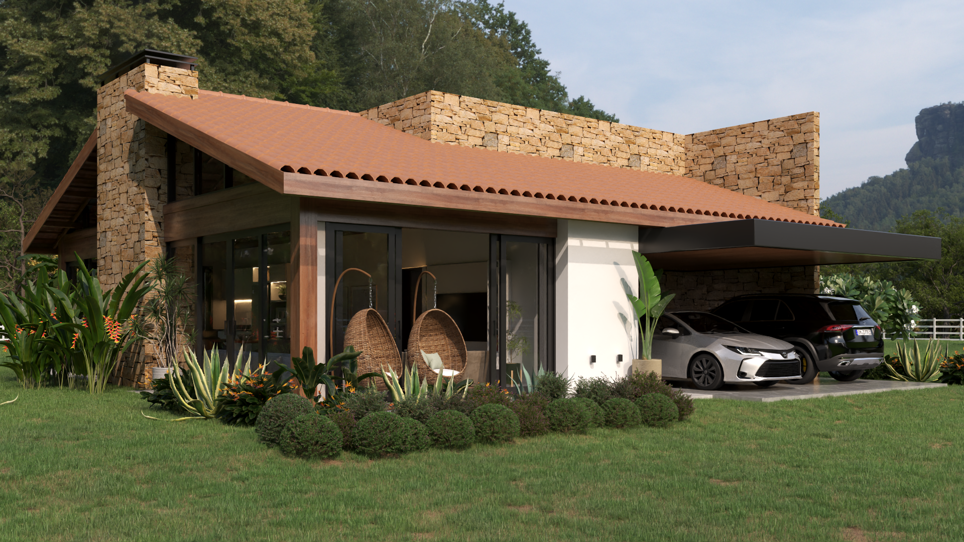 Fachada Casa de campo p21