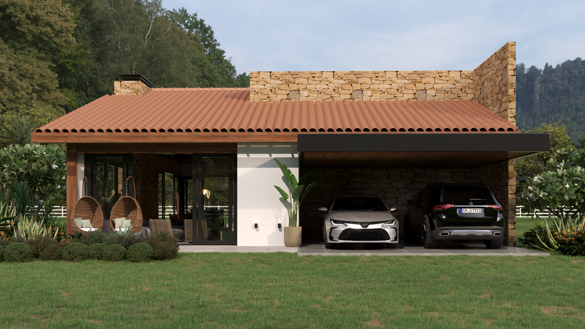 Fachada Casa de campo p21