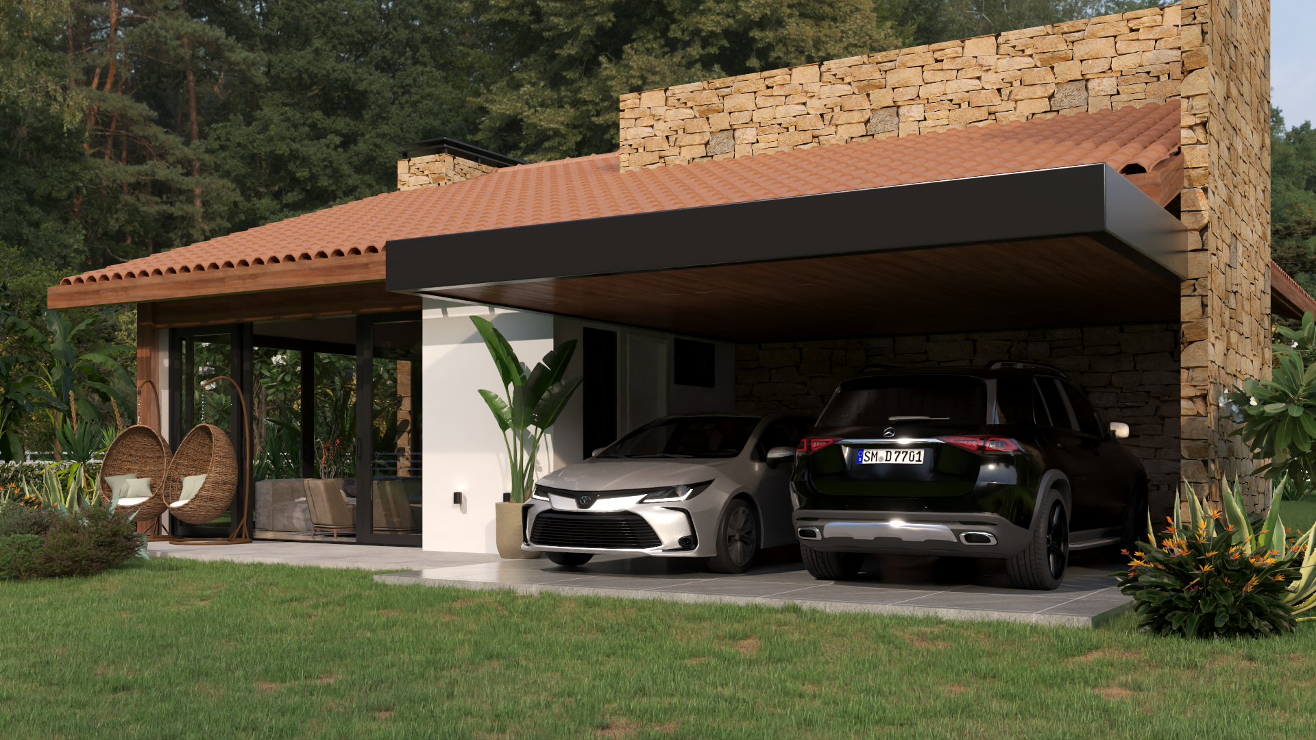 Fachada Casa de campo p21