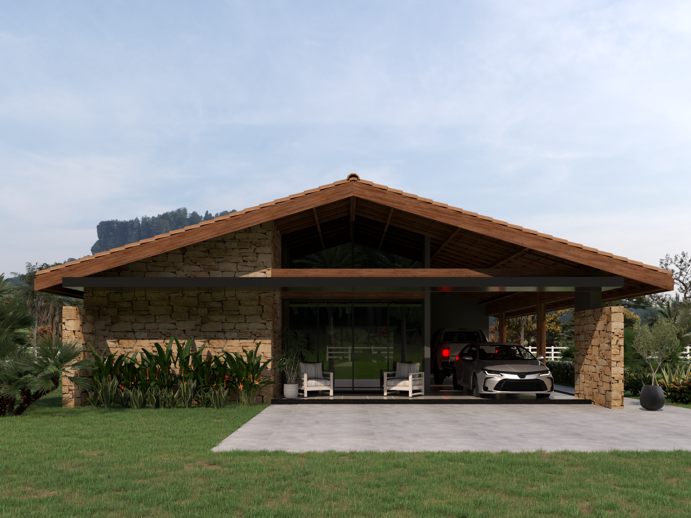 Fachada casa de campo p25