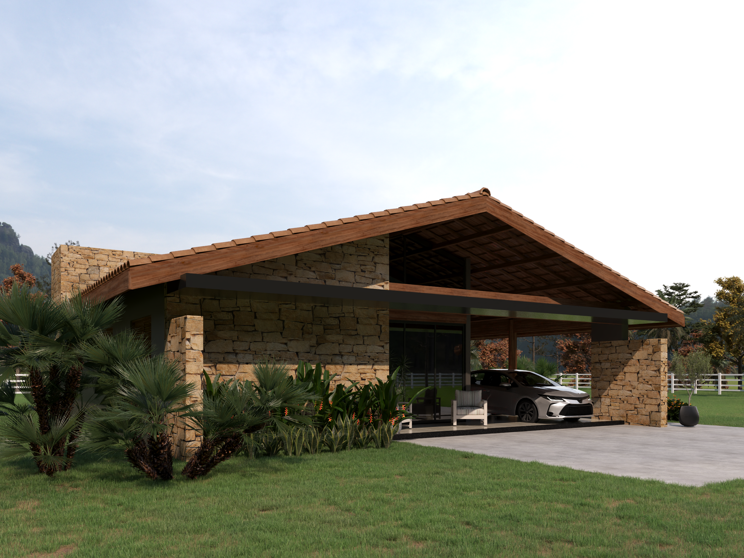 Fachada casa de campo p25