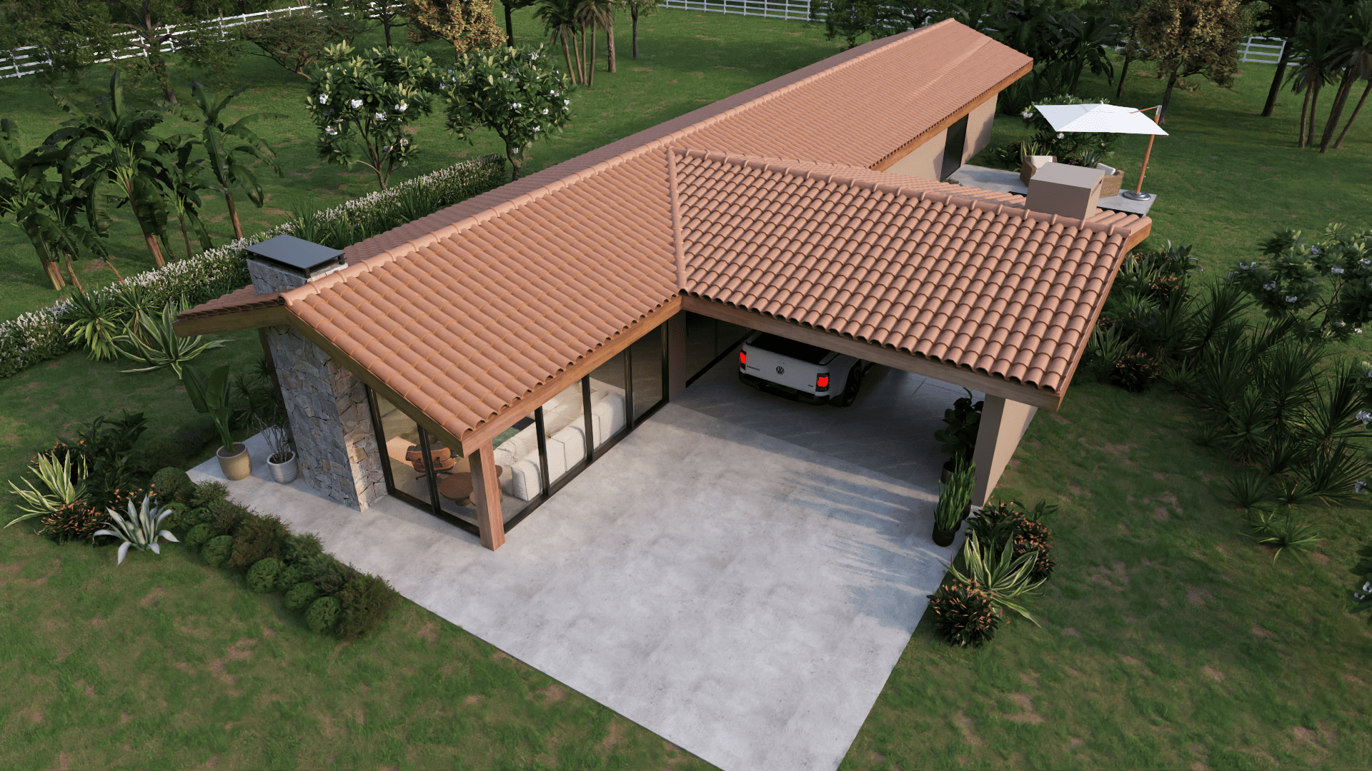 Fachada Casa de Campo P24