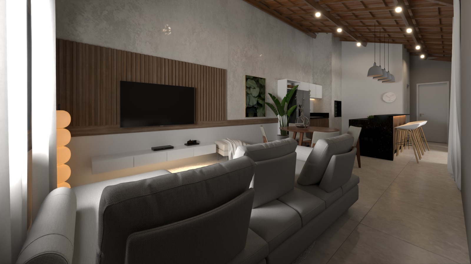 fachada casa de campo em L p38